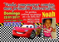 Criação e Impressão de 50 Convites - Tamanho 10cm X 15cm